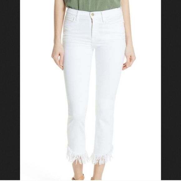 FRAME DENIM LE HIGH STRAIGHT FRAYED SIZE 26 EUC - Picture 1 of 5